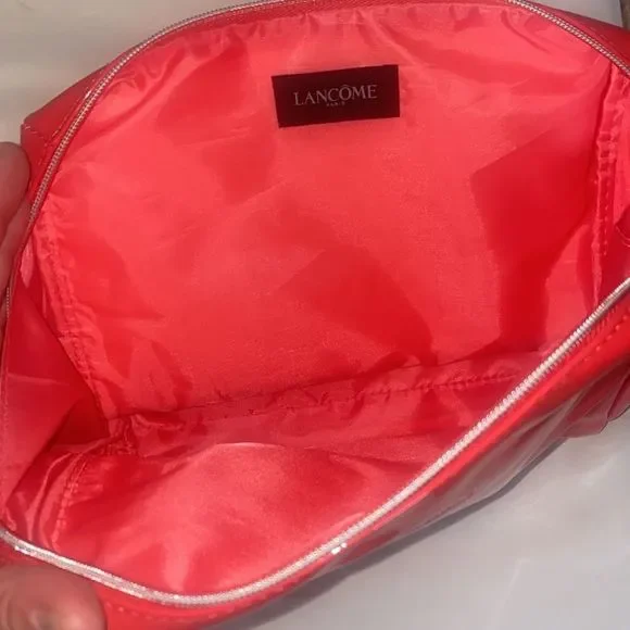 4/$20 - Lancôme Red Makeup bag | Medium Size| amazing color - Picture 2 of 4